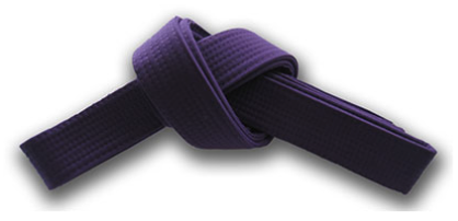 <p>purple belt</p>